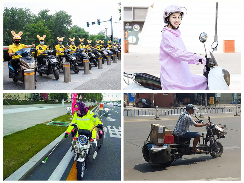 二輪電動車廣泛應(yīng)用環(huán)衛(wèi)清潔、快遞物流、餐飲外送行業(yè)